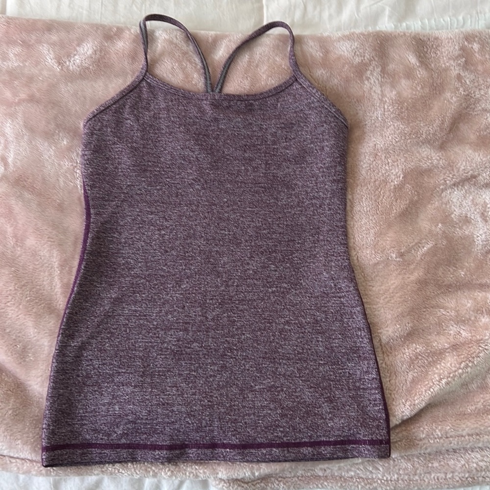 LULULEMON Purple Tank w Built In Sports Bra